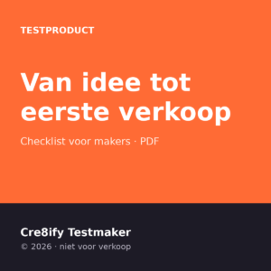 From idea to first sale